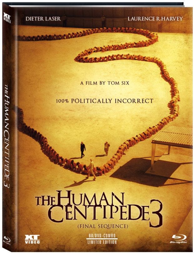 Human Centipede 3, The: (Final Sequence) (Lim. Uncut Mediabook - Cover A) (DVD + BLURAY)