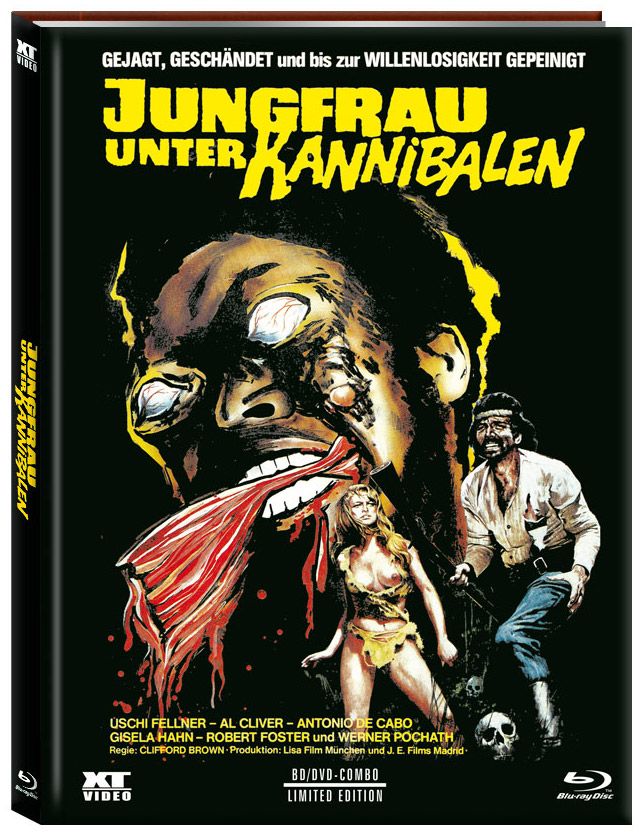 Jungfrau unter Kannibalen (Lim. Uncut Mediabook - Cover B) (DVD + BLURAY)