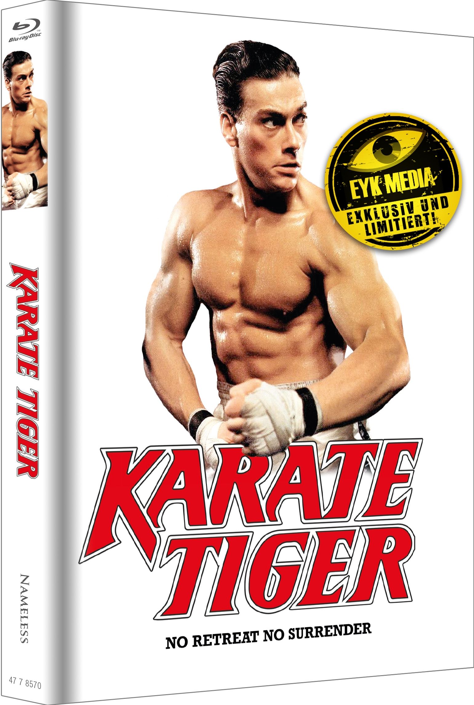 Karate Tiger - No Retreat, No Surrender (Lim. Uncut wattiertes Mediabook - Cover E) (2 Discs) (BLURAY)