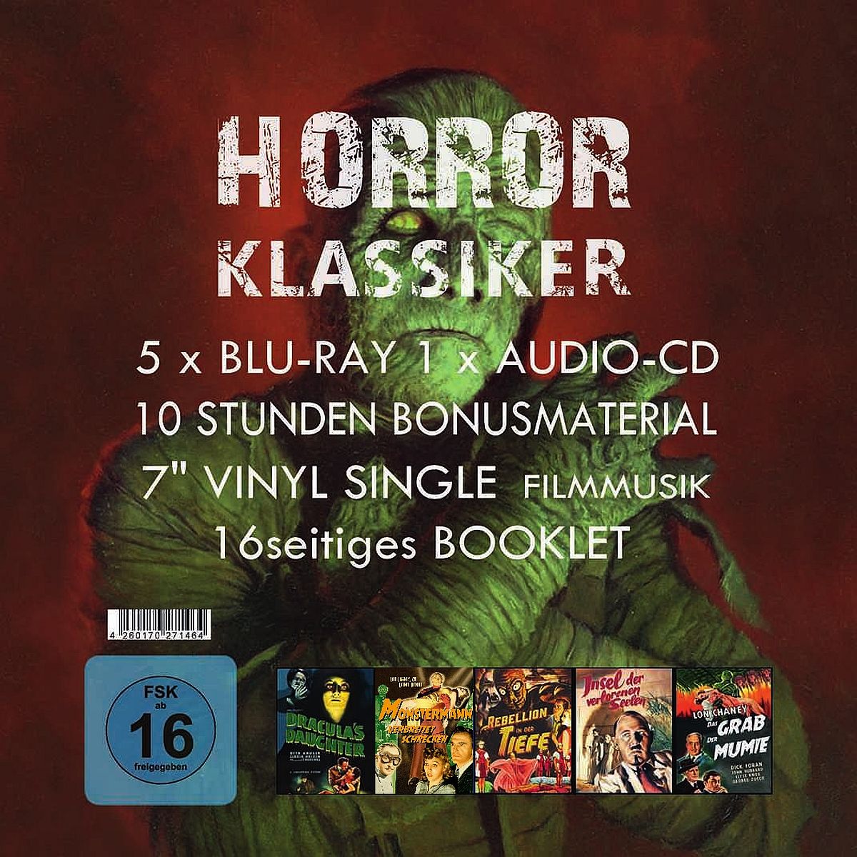 Horror-Klassiker Box (5Blu-Ray+CD+Vinyl) - Limited 300 Edition