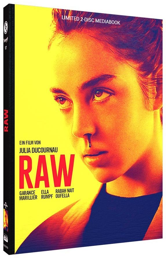 Raw (2016) (Lim. Uncut Mediabook - Cover B) (DVD + BLURAY)