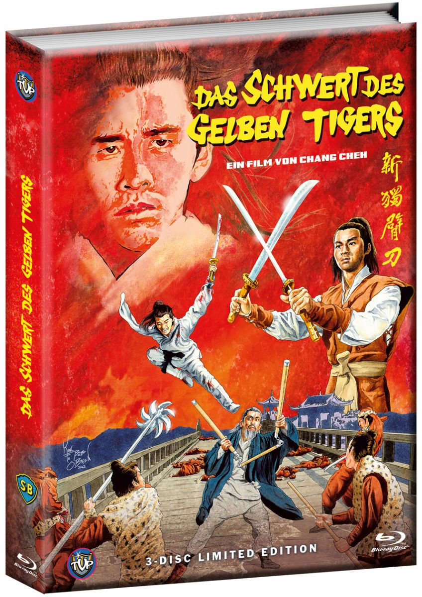 Das Schwert des gelben Tigers - Cover A - Mediabook (Wattiert) (2Blu-Ray+DVD) - Limited 500 Edition - Final Edition