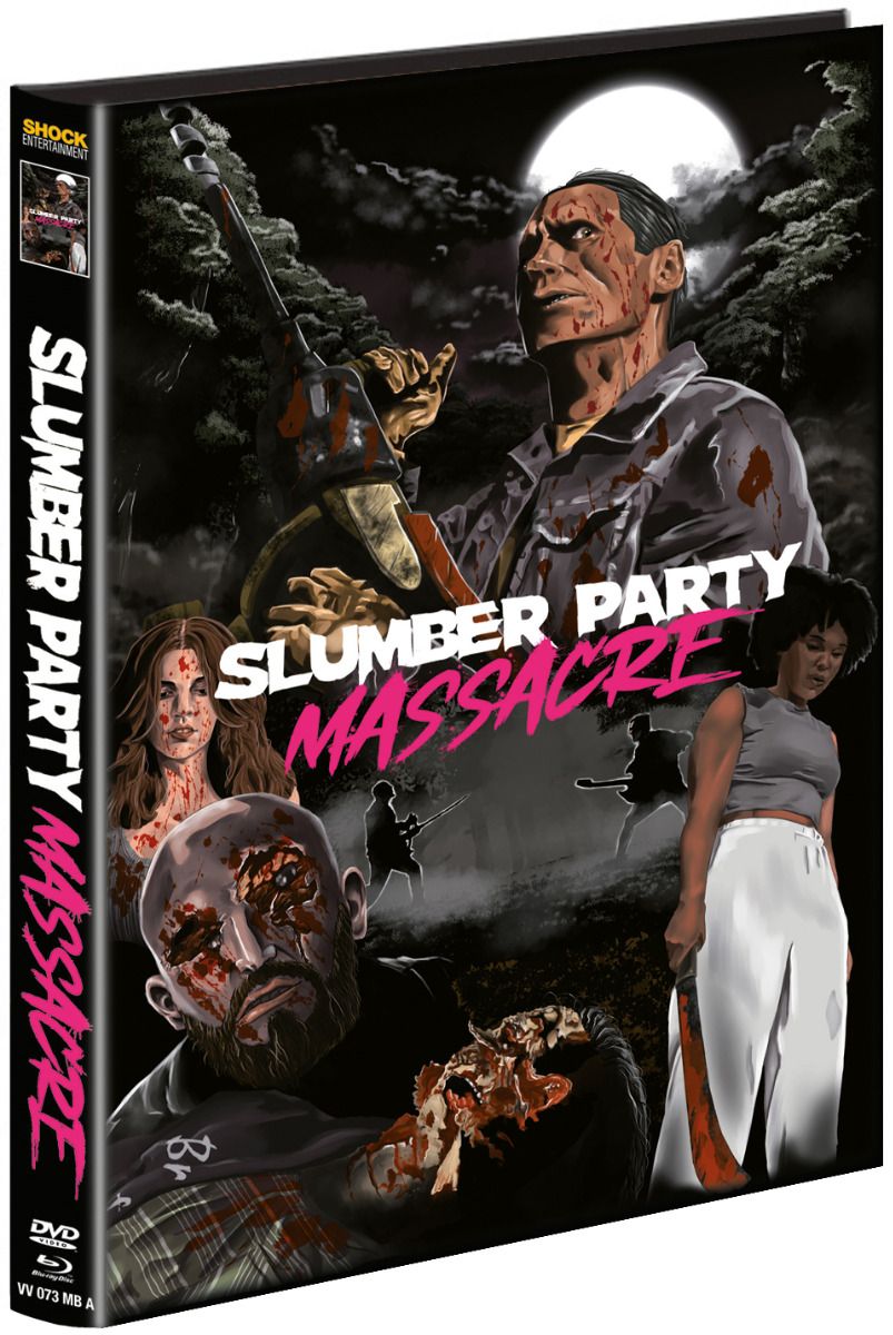Slumber Party Massacre (2021) - Cover A - Mediabook (Blu-Ray+DVD) - Limited 555 Edition - Uncut