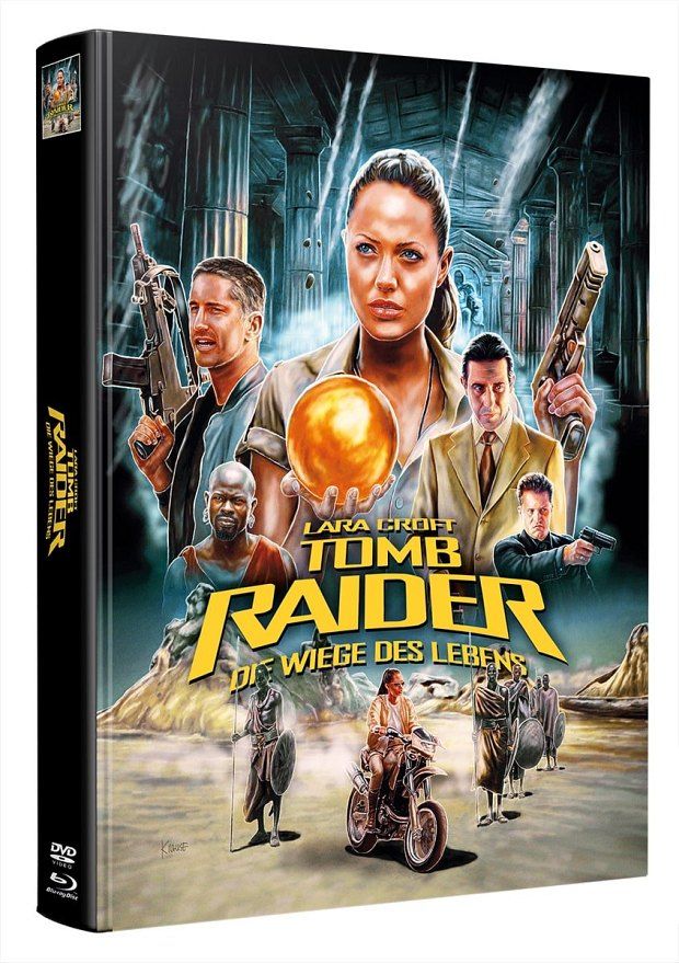 Tomb Raider - Die Wiege des Lebens - Mediabook (Wattiert) (Blu-Ray+DVD) - Limited 166 Edition